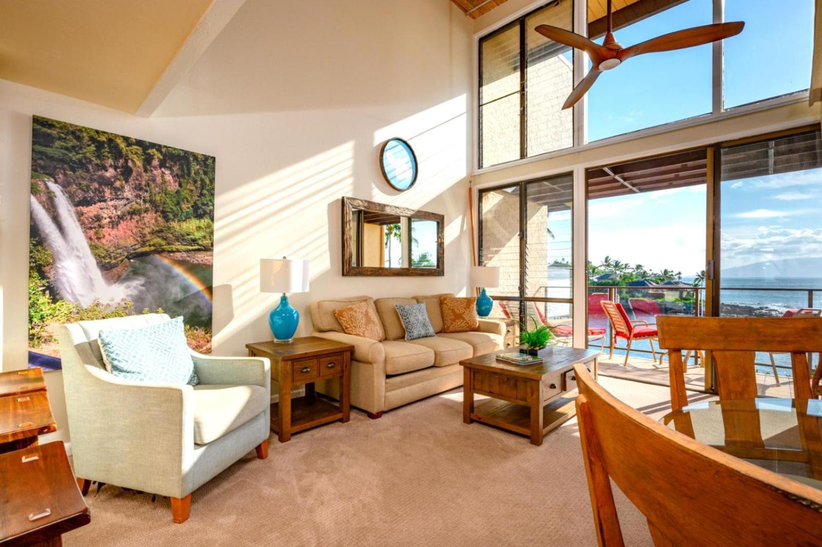 Kbm Resorts Free Car Napili Point Nap-C18 Ocean Front Spacious Villa 卡普鲁亚 外观 照片